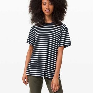 Lululemon All Yours Boyfriend Tee, Stripe